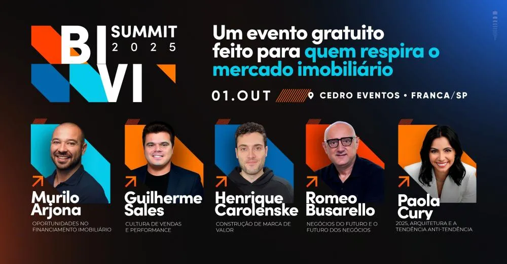 Evento gratuito reúne especialistas do mercado imobiliário em Franca nesta quarta (1/10)
