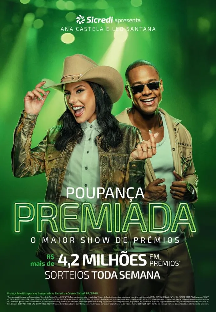 Campanha Poupança Premiada Sicredi alcança recorde de 180 milhões de números da sorte emitidos