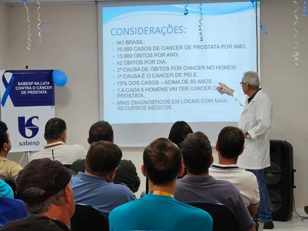 Sabesp Franca adere ao Novembro Azul com palestra sobre prevenção do câncer de próstata