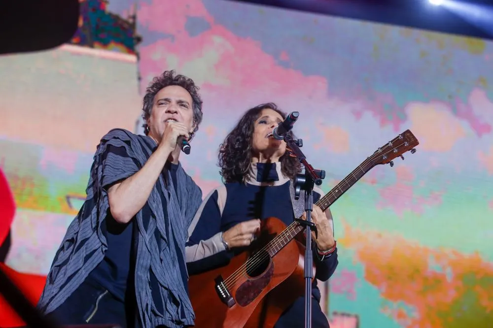 Zélia Duncan recebe Paulinho Moska no Palco Aquarela