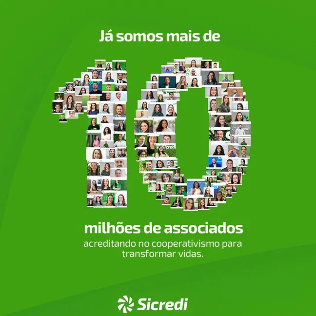Sicredi chega a 10 milhões de associados em todo o Brasil