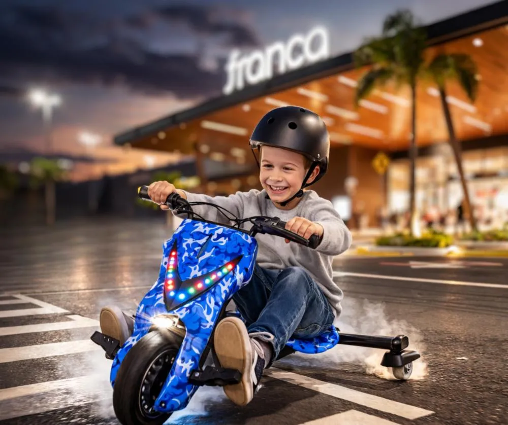  Drift kart ganha espaço em Franca com encontro noturno no Franca Shopping