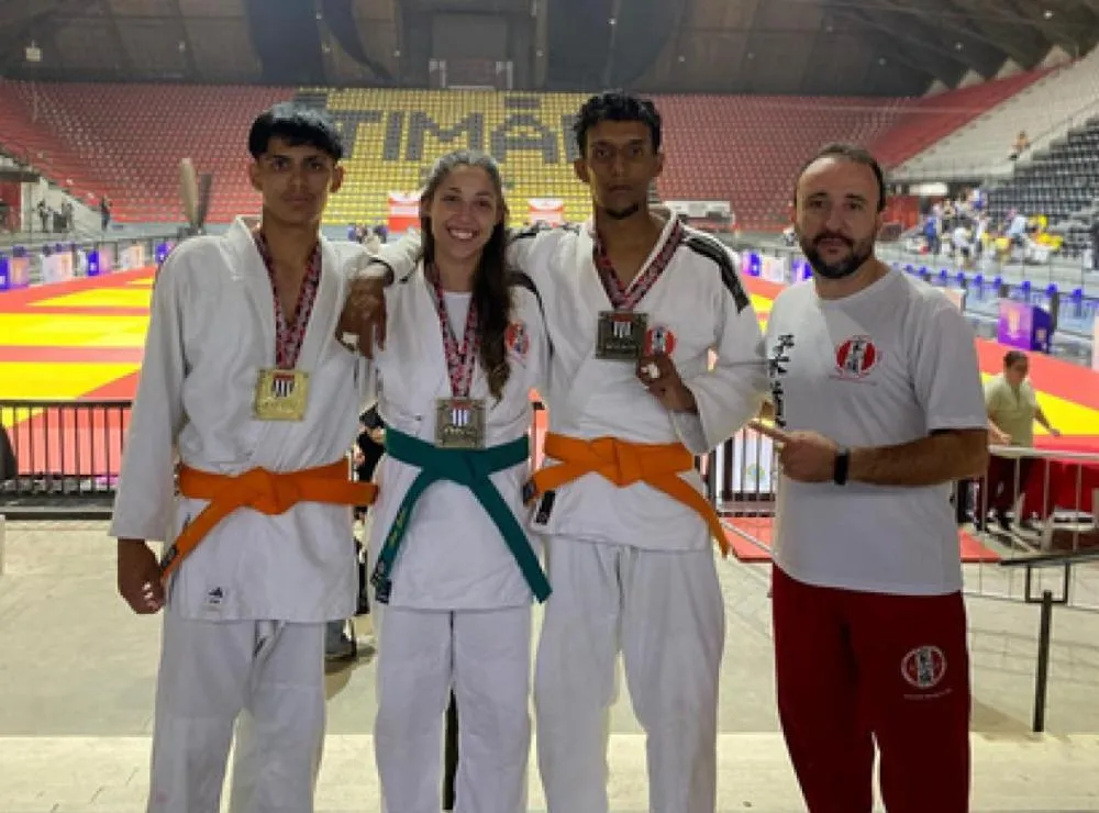 Ramon Romero, Ana Luisa Ribeiro, Allan Rodrigues e sensei
