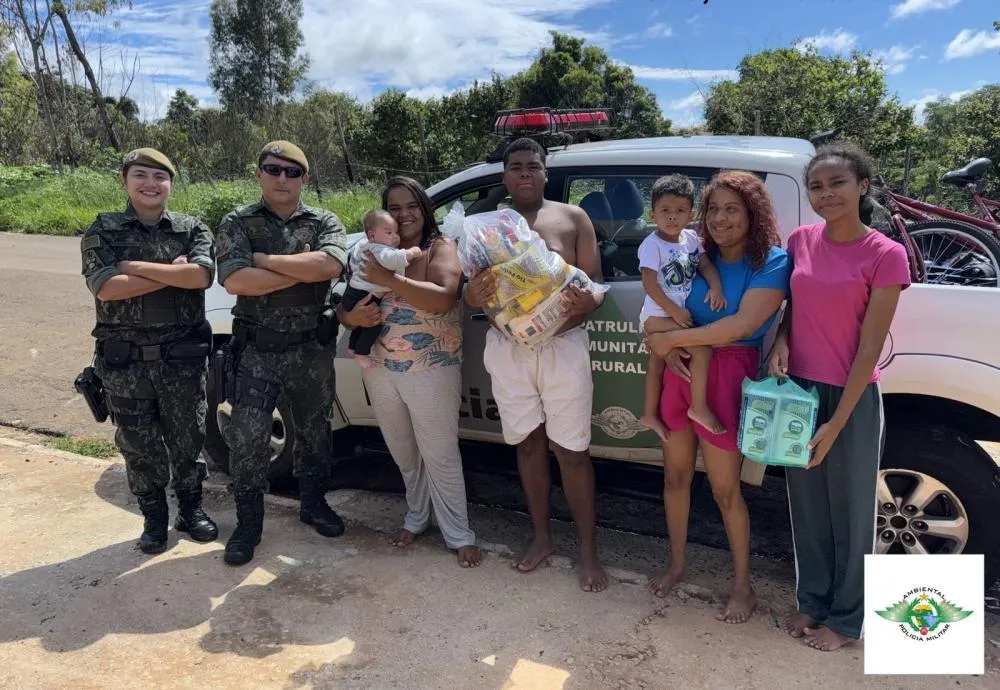 Polícia Militar Ambiental realiza festa de Natal para crianças carentes em Franca