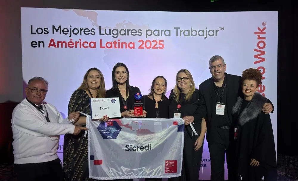 Sicredi é reconhecido como uma das Melhores Empresas para Trabalhar na América Latina pelo GPTW LATAM 2025