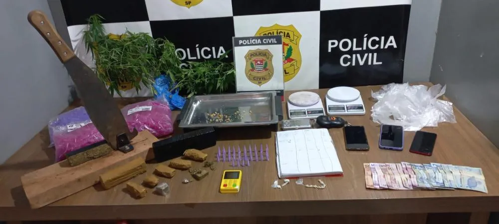 Operação da DISE apreende drogas e prende suspeitos por tráfico em Franca