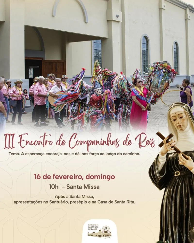 Santuário de Santa Rita promove III Encontro de Companhias de Reis em 2024