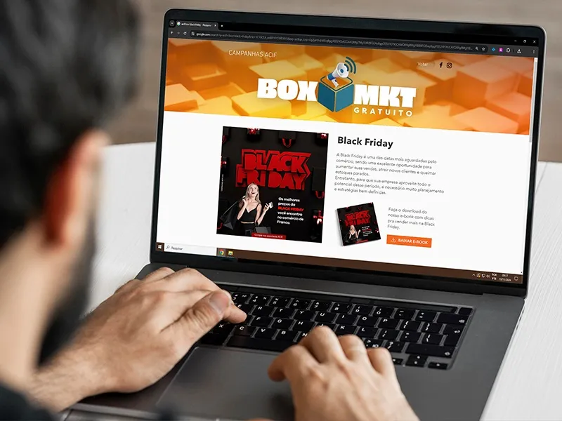 Box de marketing: ACIF disponibiliza artes e estratégias para vendas na Black Friday