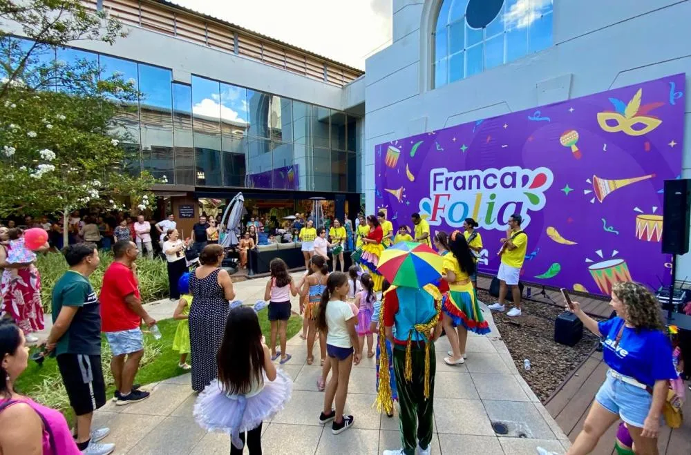 Franca Folia traz cinco dias de festa no Franca Shopping com shows, oficinas e diversão para todas as idades