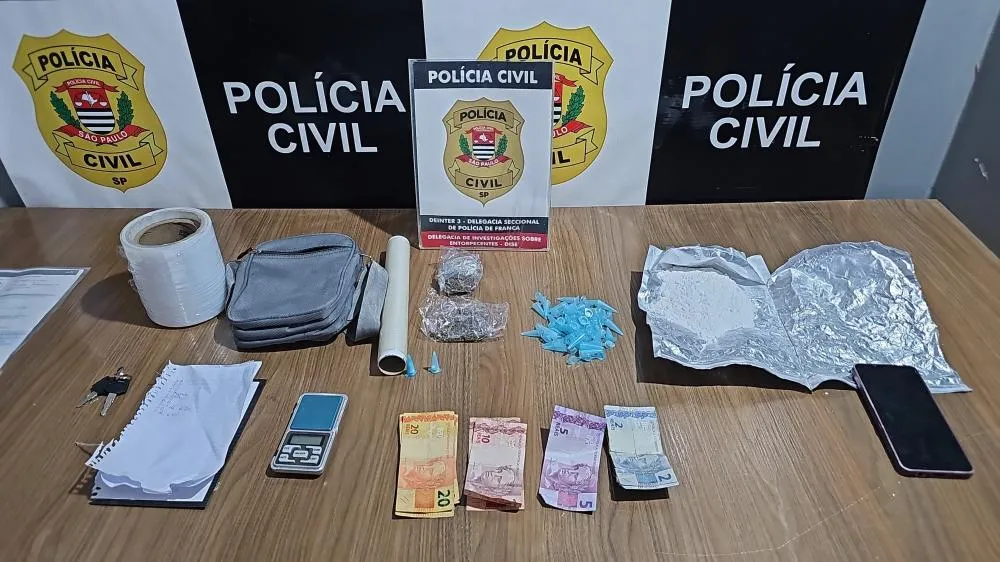Operação de Combate ao Tráfico de Drogas em Franca Prende Suspeito e Apreende Cocaína e Maconha