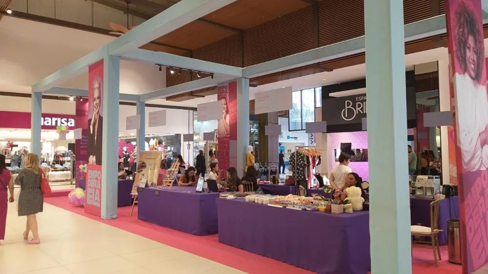 Empodera Ela: Franca Shopping realiza feira e palestras que fortalecem o empreendedorismo feminino